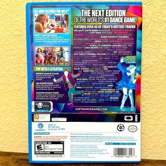 Just Dance 2014 Wii U Game Complete Tested Works Party Music Family Fun - Picture 2 of 6